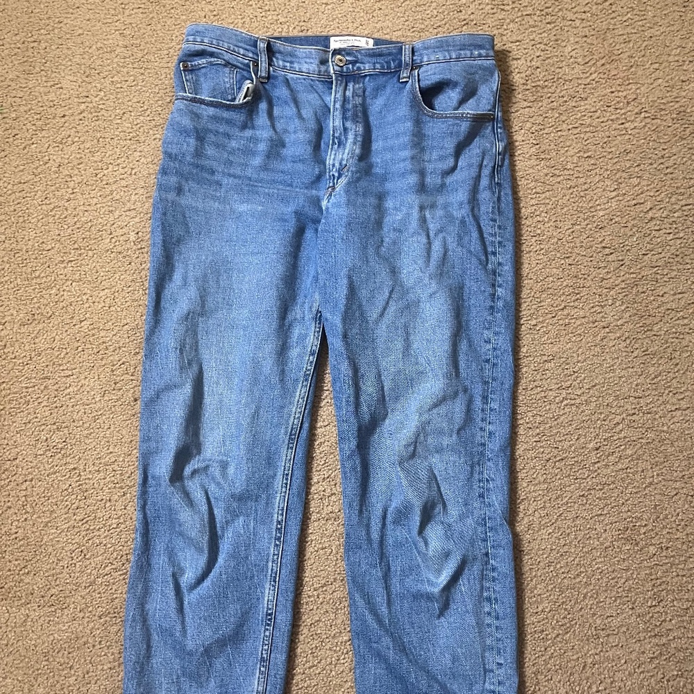 High rise ankle jeans